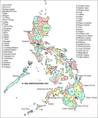 Philippines Districts Map