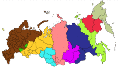 Russia Time Zones Map