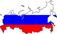 Russia Flag Map