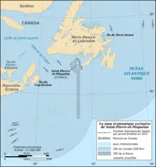Saint Pierre And Miquelon Eez Map Fr