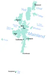 Shetland Scotland Map