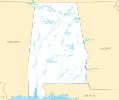 Alabama Rivers And Lakes