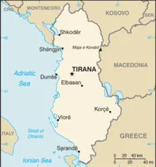 Albania Cia Wfb Map