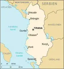 Albanien Karta