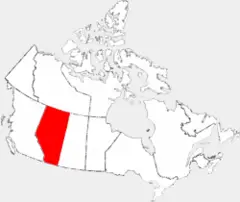 Alberta Mapa