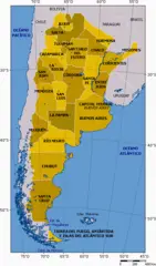 Argentina  Map  Provinces With Names