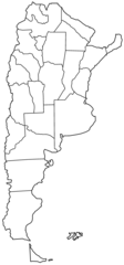 Argentina Provinces Blank