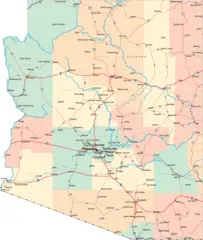 Arizona Road Map