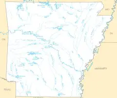 Arkansas Rivers And Lakes