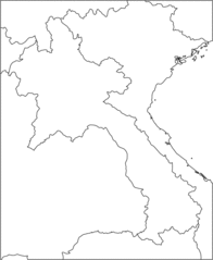 Asia Laos Blank Map 1