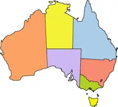 Australia Locator Mjc Coloured