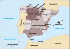 Autonomous Communities of Spain With Other Countries No