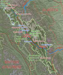 Banffparkmap