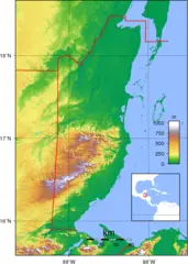 Belize Topography