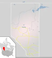Blank Map Alberta