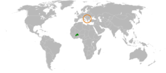 Burkina Faso Kosovo Locator