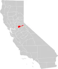 California County Map (amador County Highlighted)