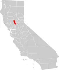 California County Map (sutter County Highlighted)