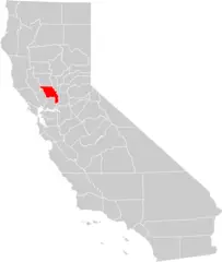 California County Map (yolo County Highlighted)
