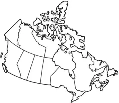 Canada Provinces Blank