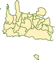 Chania Municipalities Map