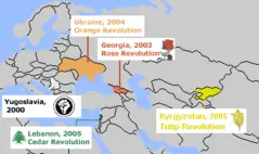 Color Revolutions Map