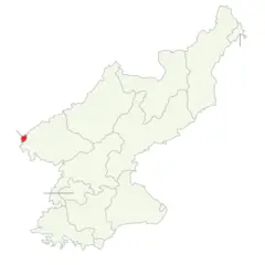 Divisions of North Korea (en) Sinuiju Clear