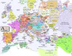 Europe Map 1300
