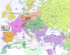 Europe Map 1800