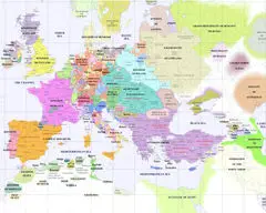Europe Political Map 1500