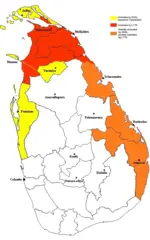 Extent of Territorial Control In Sri Lanka