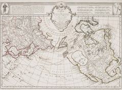 Historical Map Arctic Regions And Pacific Ocean