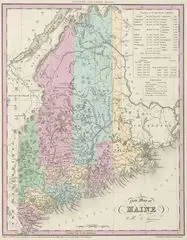 Historical Map Maine