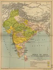 Historical Maps India In 18