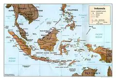 Indonesia Map Physical