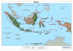 Indonesia Physical Map 1