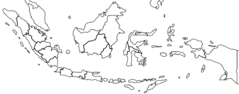 Indonesia Provinces Blank
