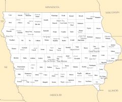 Iowa Cities And Towns