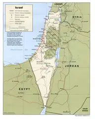 Israel Policital Map