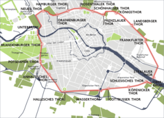 Karte Berlin Akzisemauer