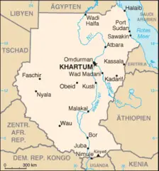 Karte Sudans