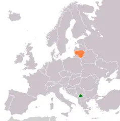 Kosovo Lithuania Locator 1