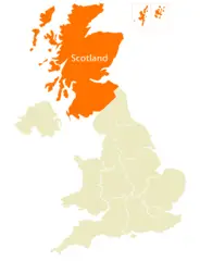 Location Map of Scotland