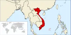 Locationofvietnam