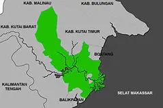 Locator Kabupaten Kutai Kartanegara