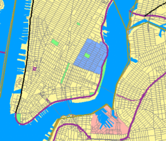 Lower Manhattan Map Alphabet City