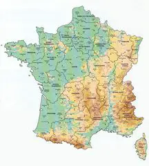 Map France Departments