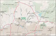 Map of Hovenweep Nm