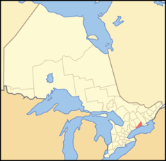 Map of Ontario Northumberland