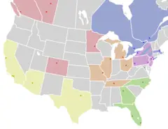 Map of Usa And Canada, Nhl,zoom